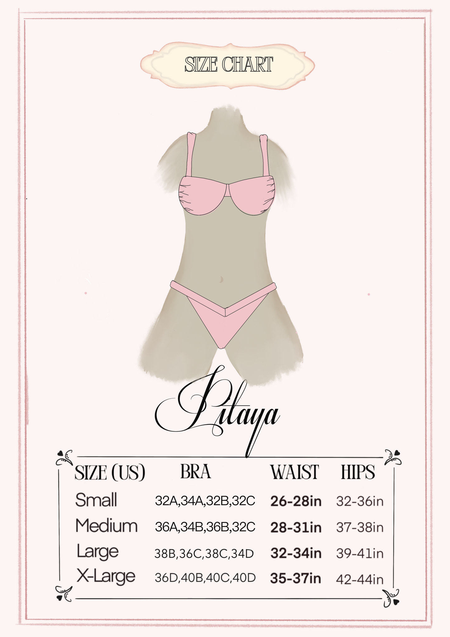 "Pitaya" Padded Kini