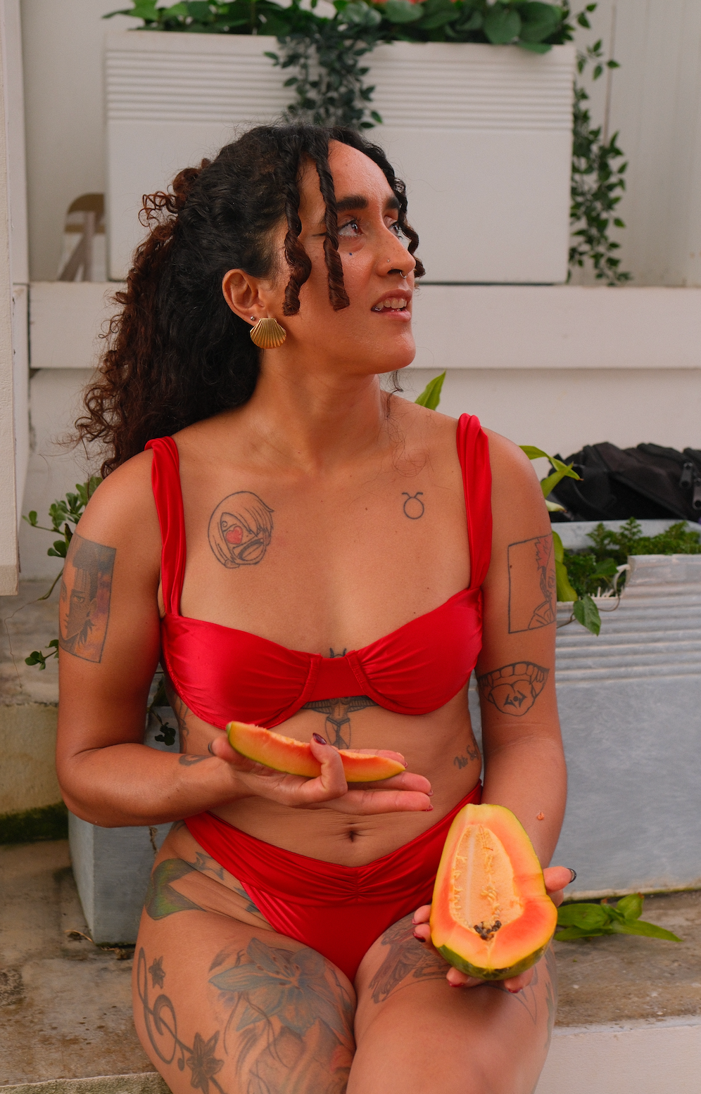 "Cereza" Padded Kini